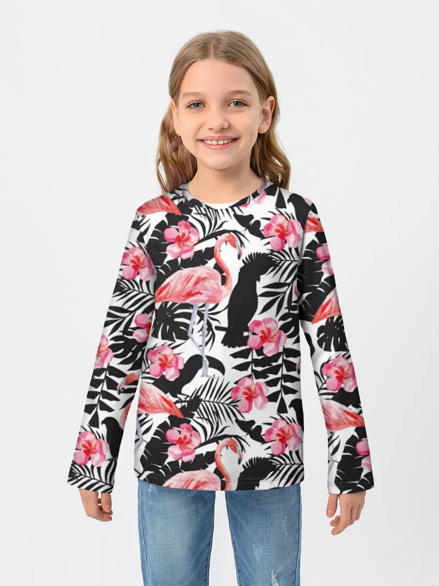 Camiseta Manga Larga de Algodón Niña