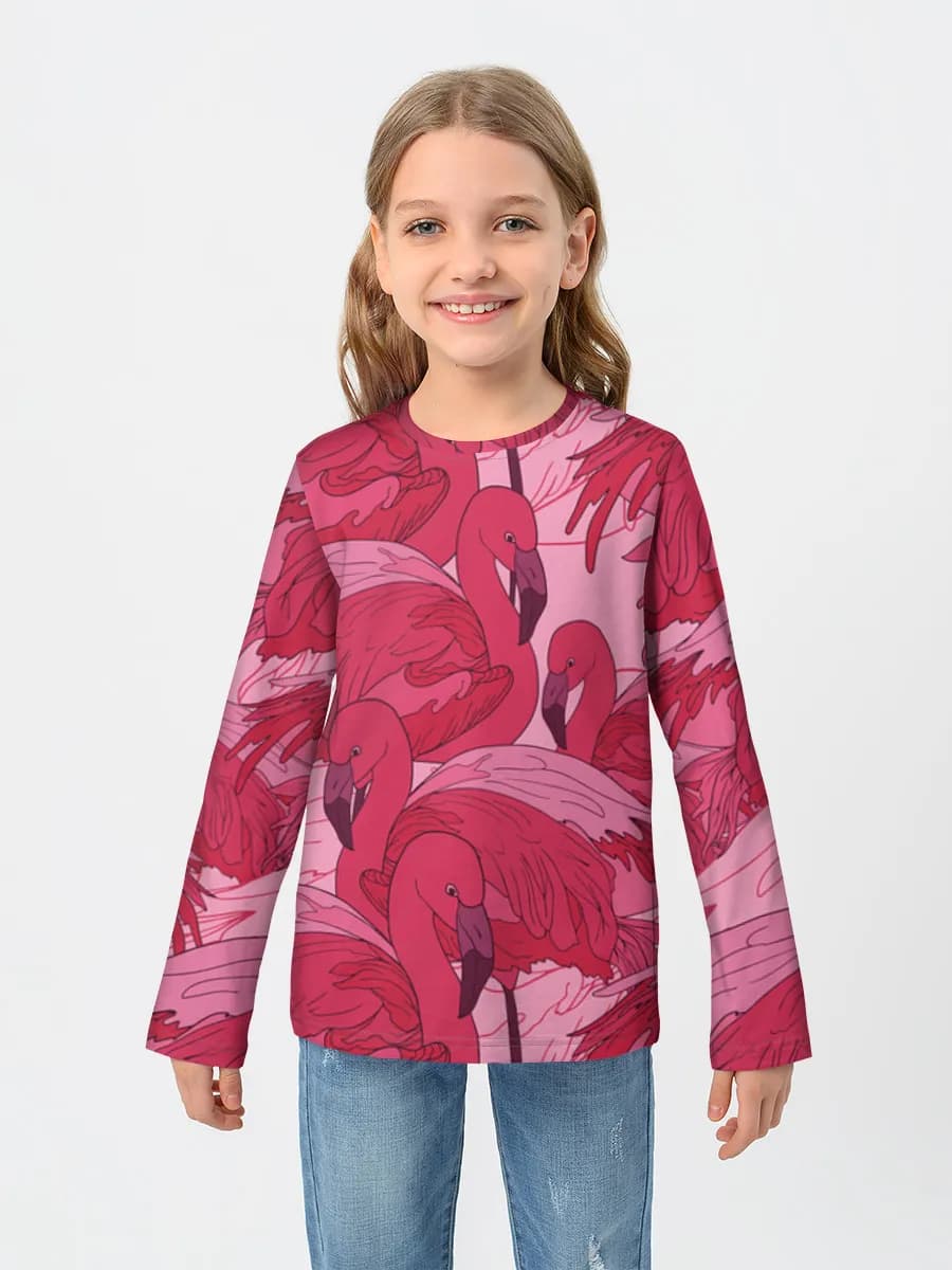 Camiseta Manga Larga de Algodón Niña