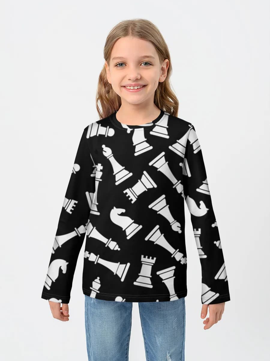 Camiseta Manga Larga de Algodón Niña
