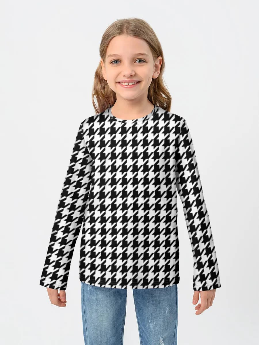 Girls' cotton long sleeve shirt
