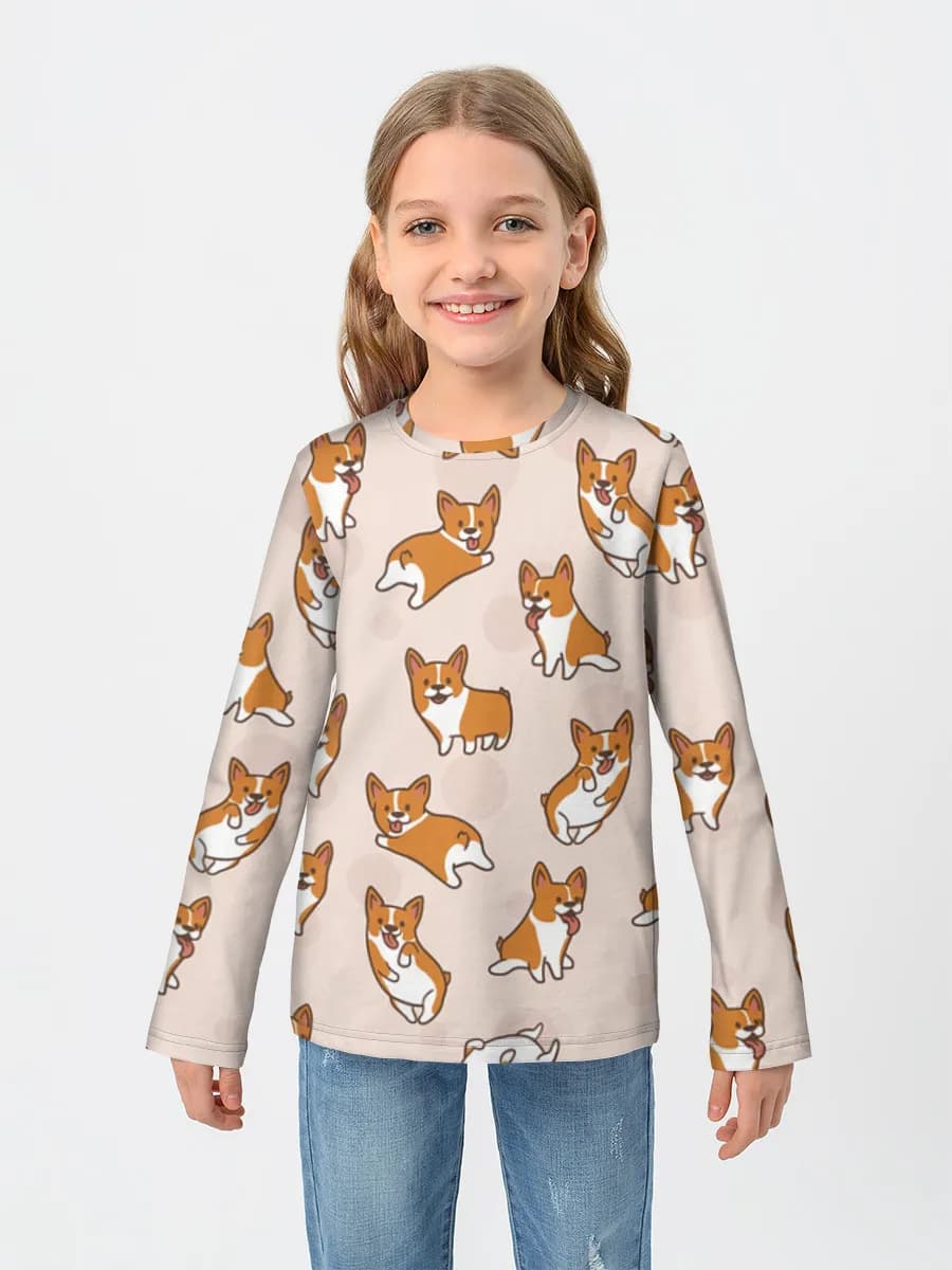 T-shirt manches longues coton fille