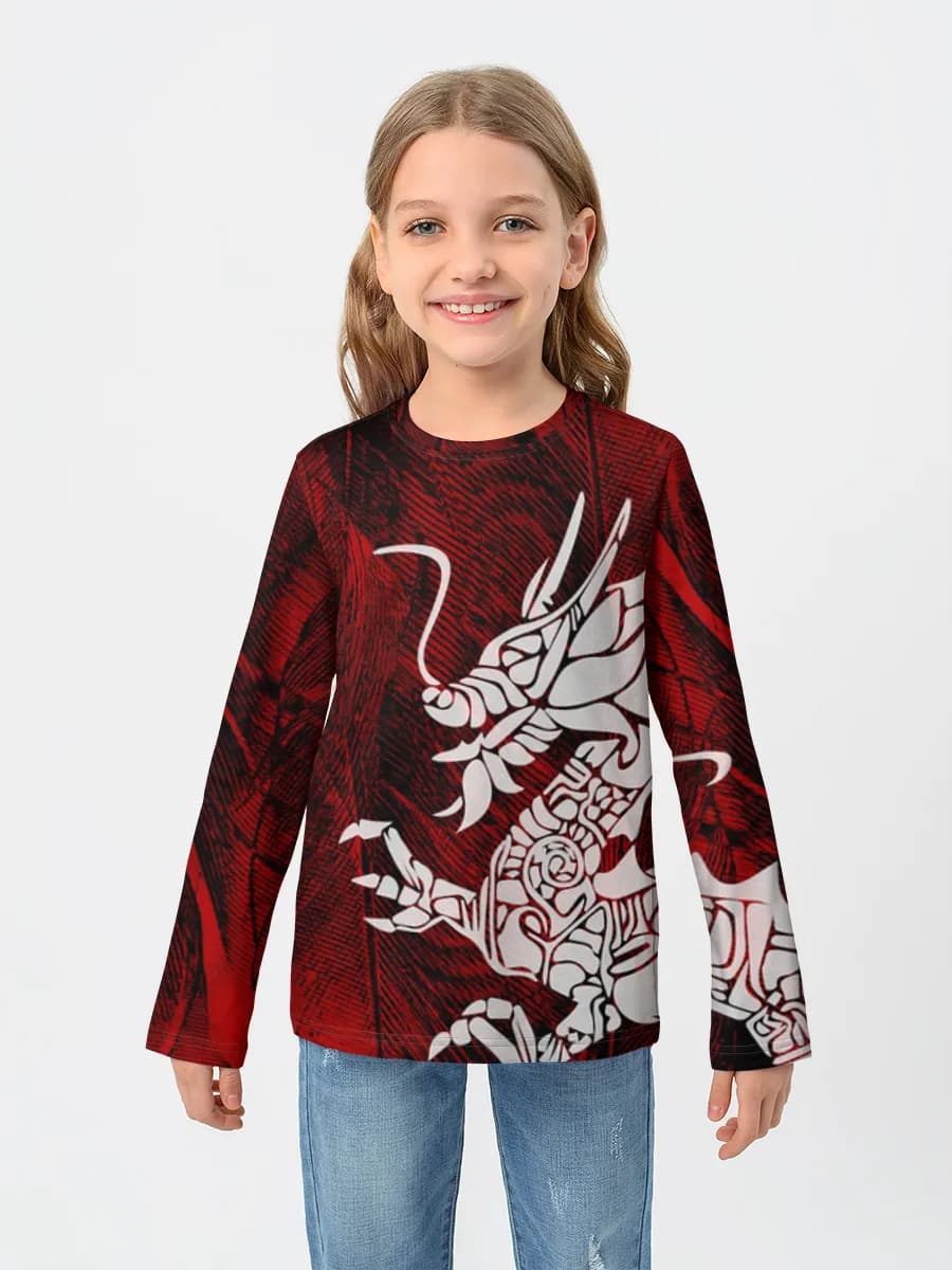 Baumwoll-Langarmshirt Mädchen