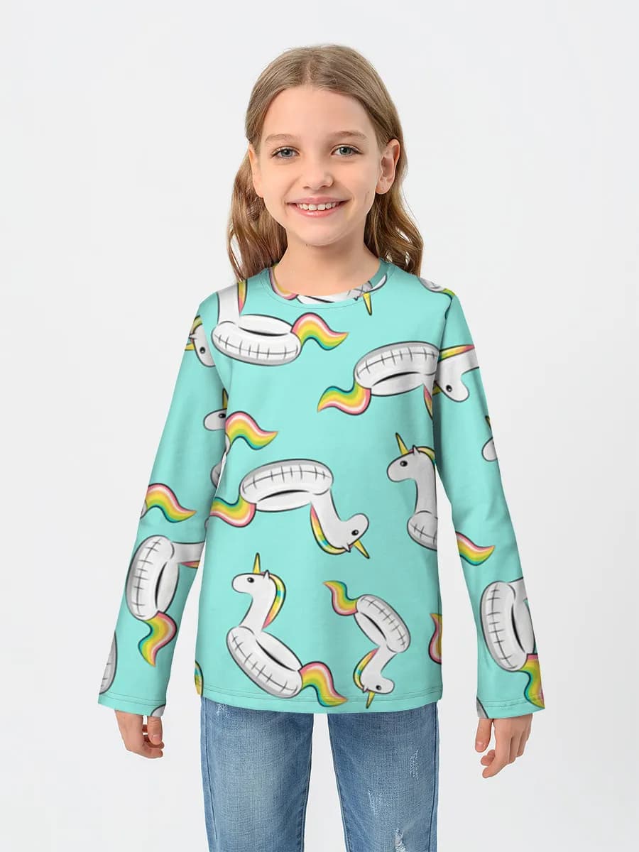 T-shirt manches longues coton fille
