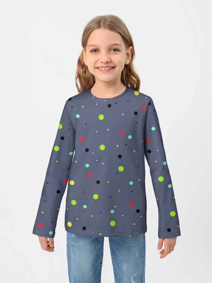 T-shirt manches longues coton fille