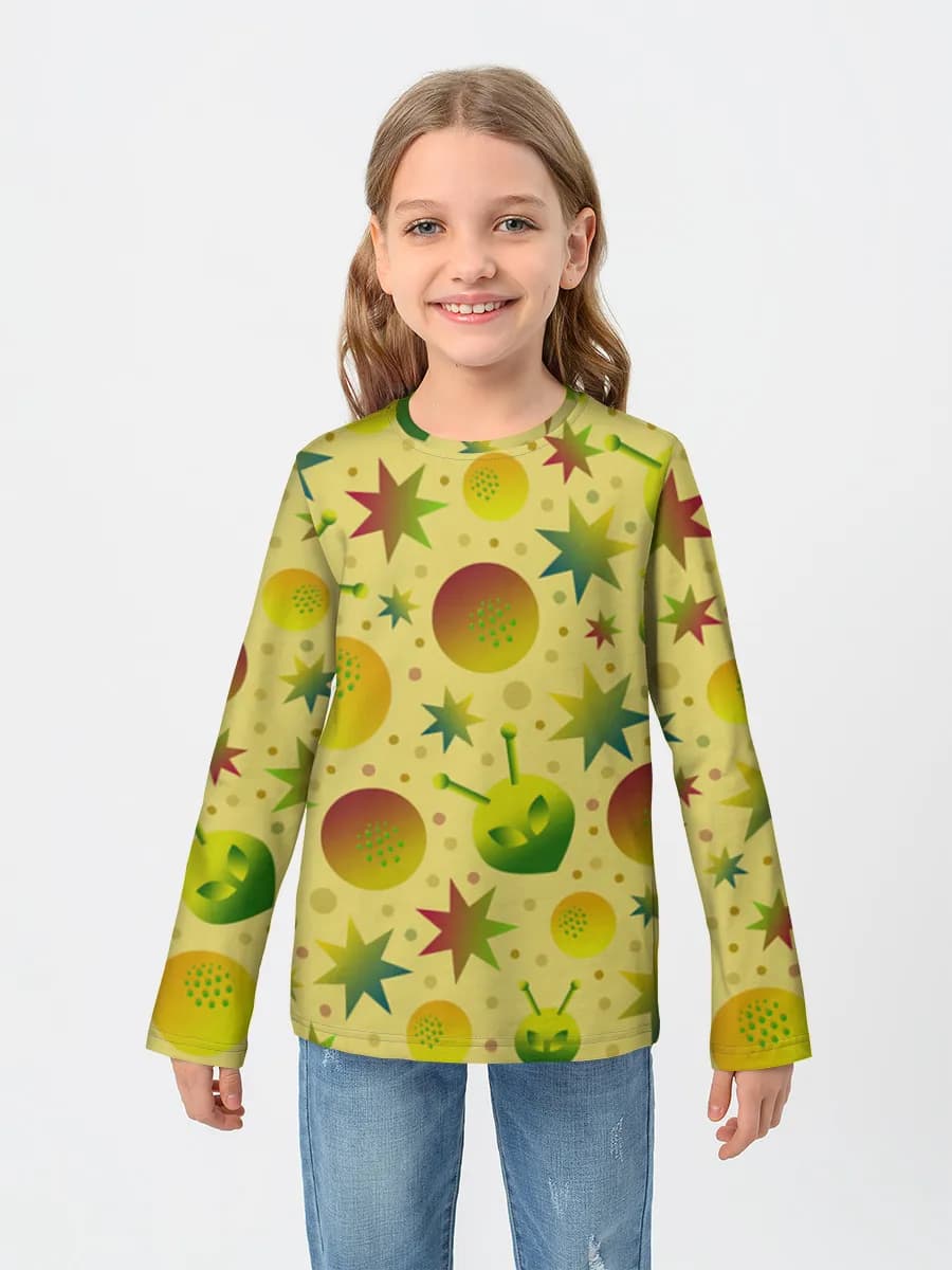 T-shirt manches longues coton fille