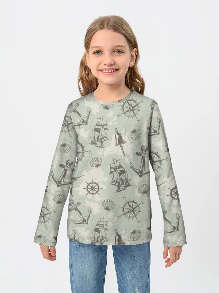 Camiseta Manga Larga de Algodón Niña