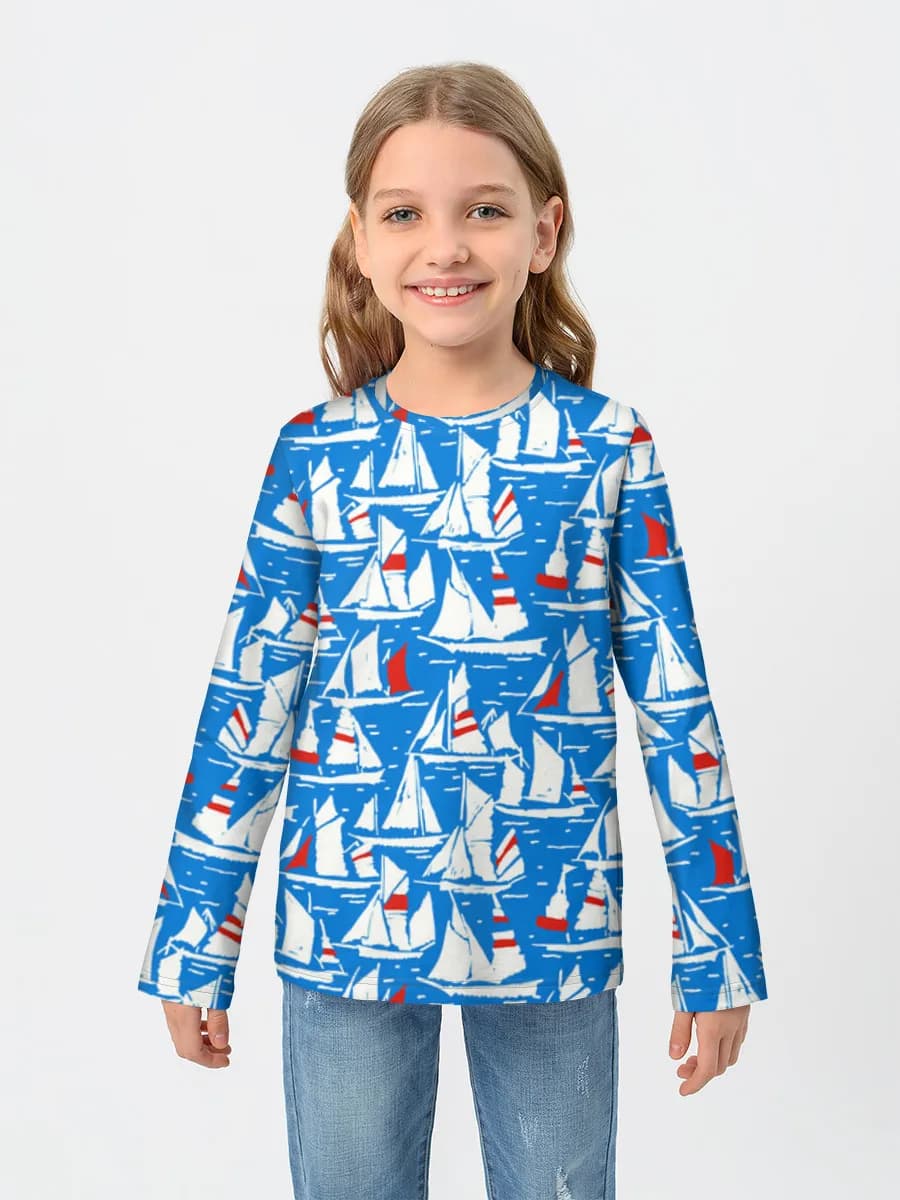 T-shirt manches longues coton fille
