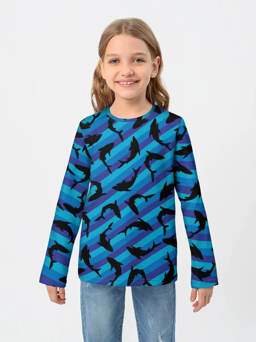 T-shirt manches longues coton fille