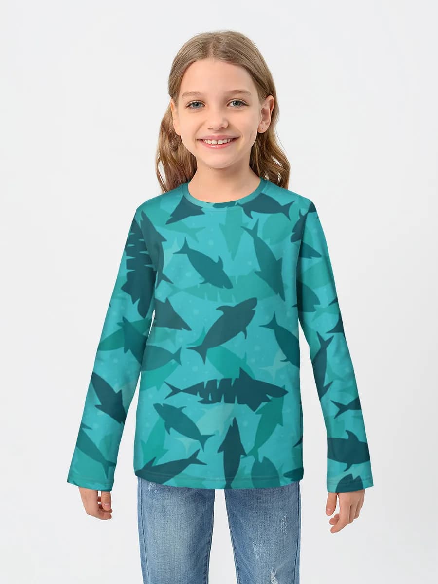 T-shirt manches longues coton fille