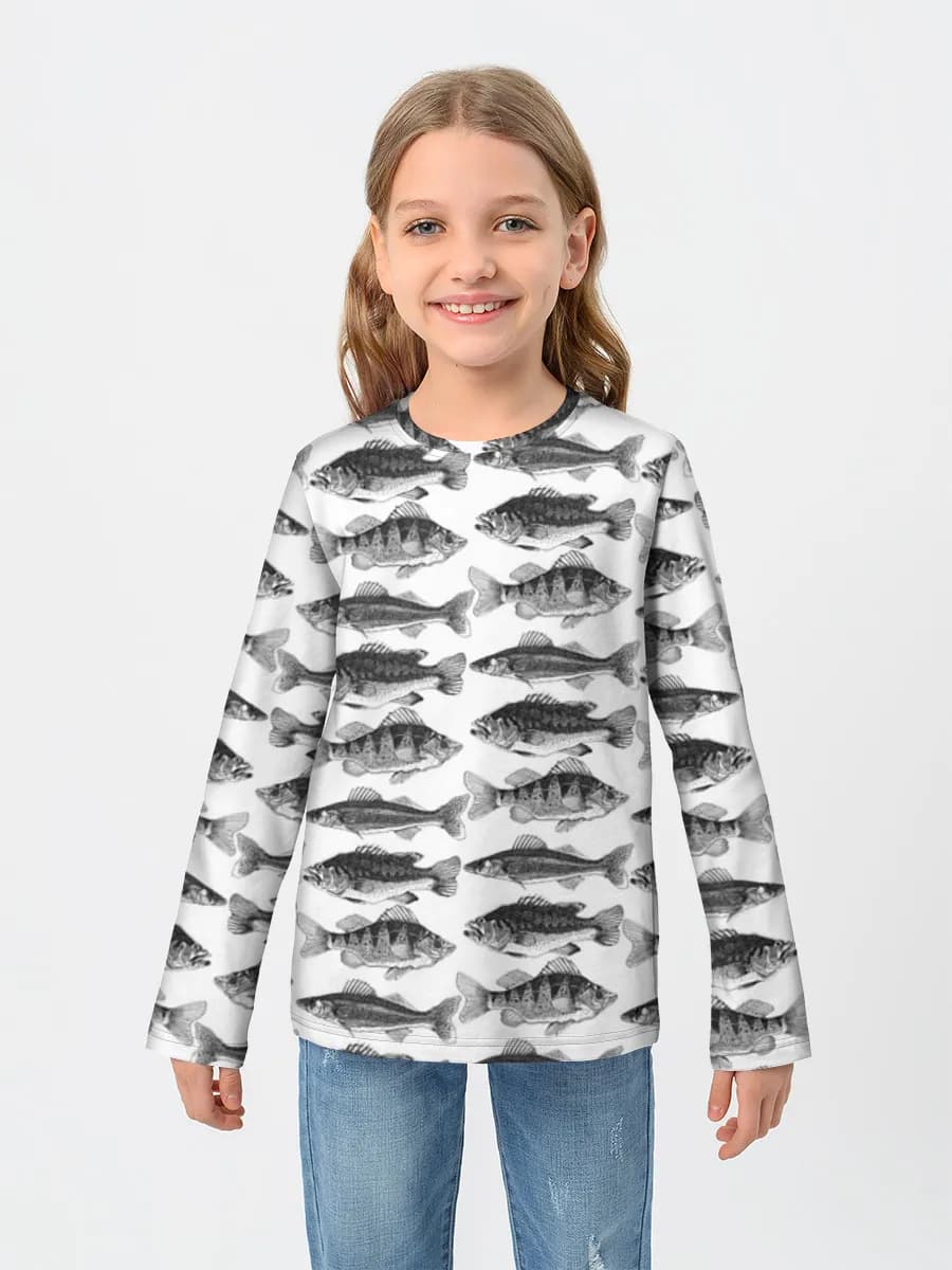T-shirt manches longues coton fille