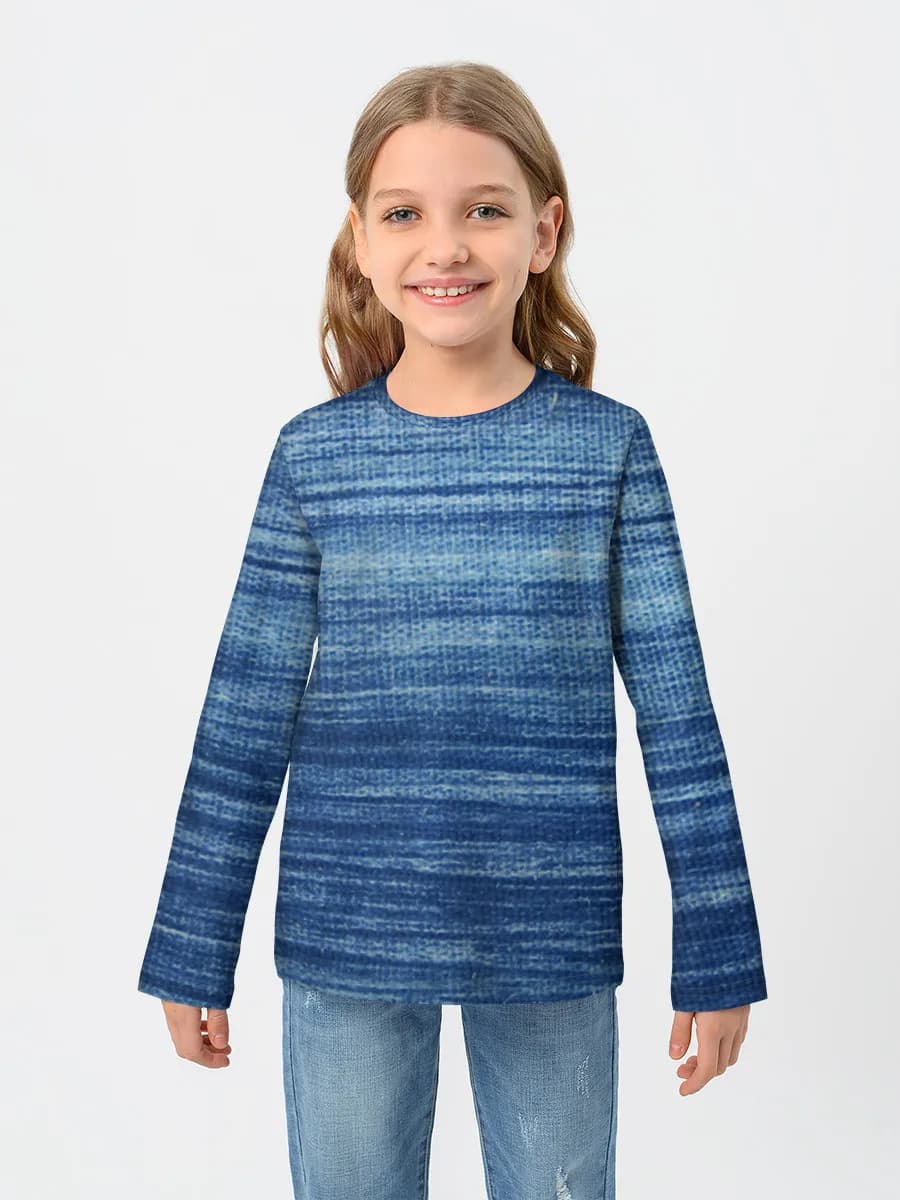 Camiseta Manga Larga de Algodón Niña