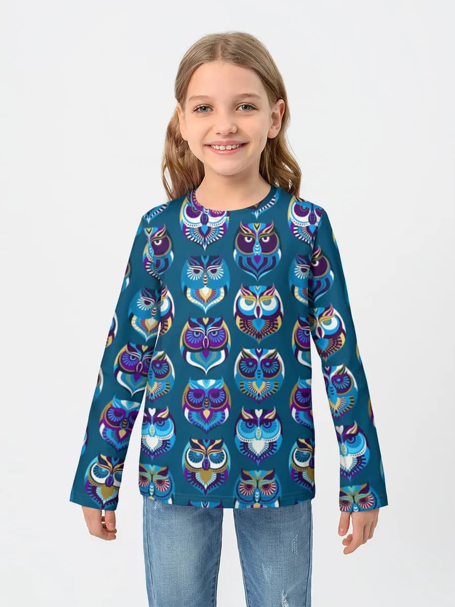 Baumwoll-Langarmshirt Mädchen