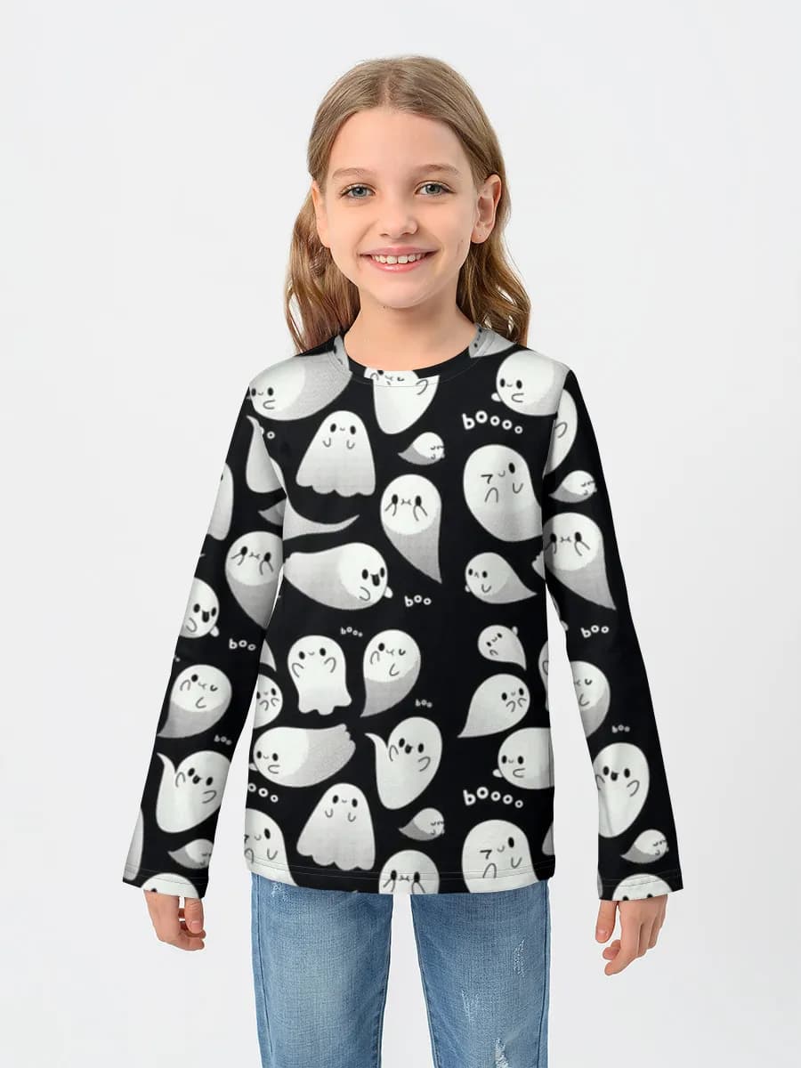 T-shirt manches longues coton fille