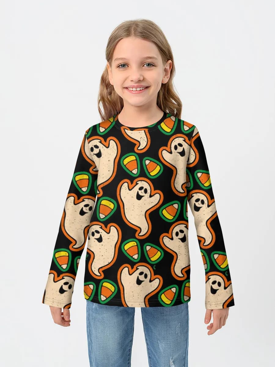 T-shirt manches longues coton fille