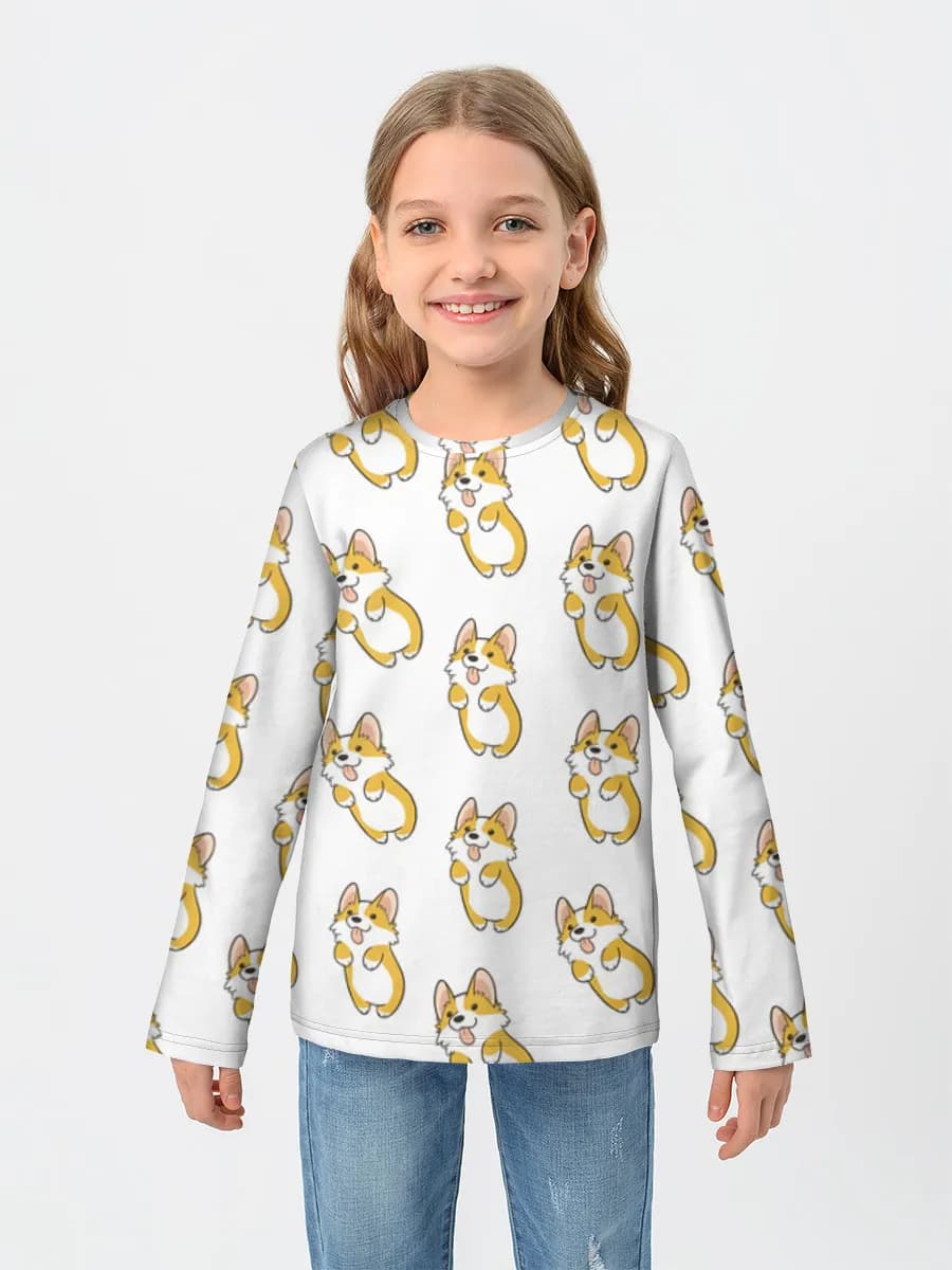 Baumwoll-Langarmshirt Mädchen