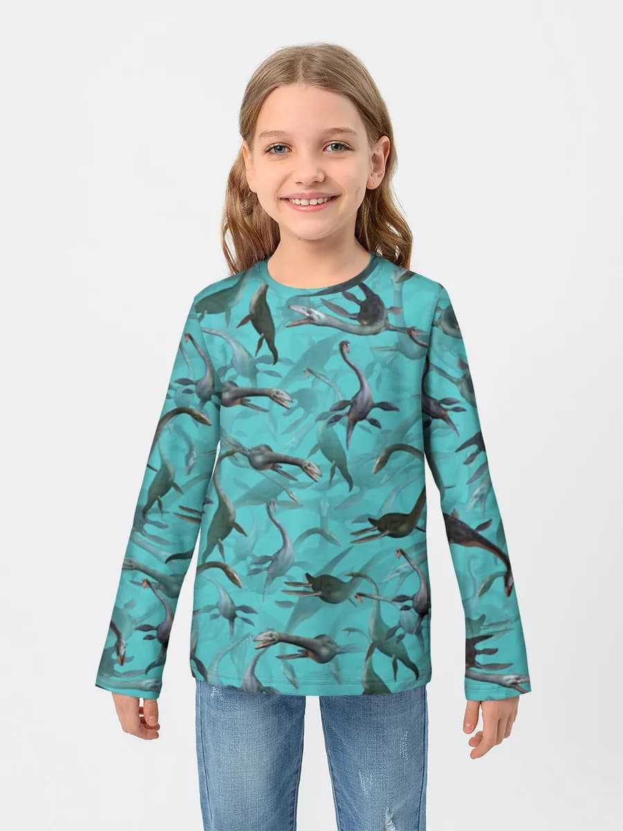 T-shirt manches longues coton fille