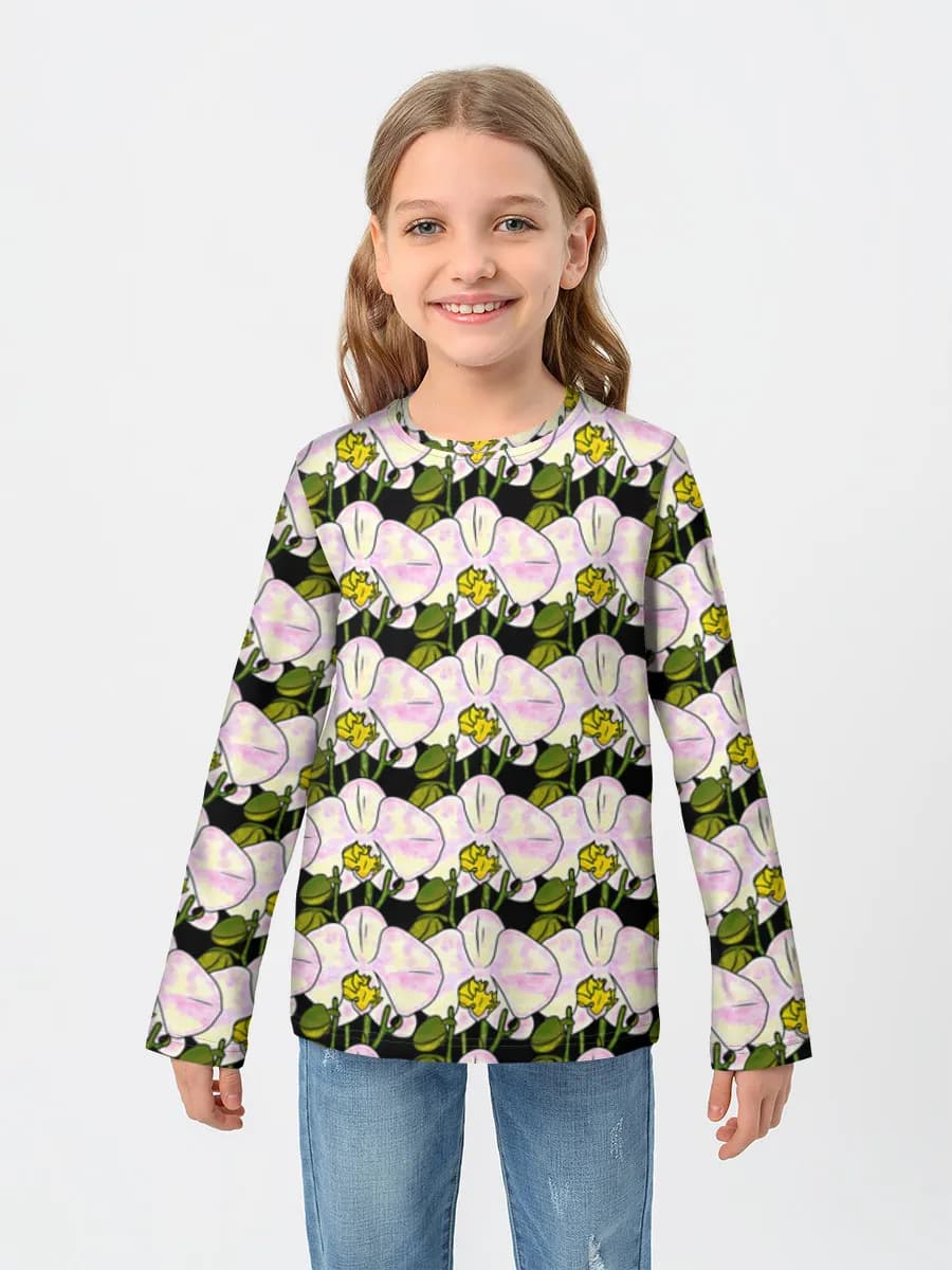 Camiseta Manga Larga de Algodón Niña