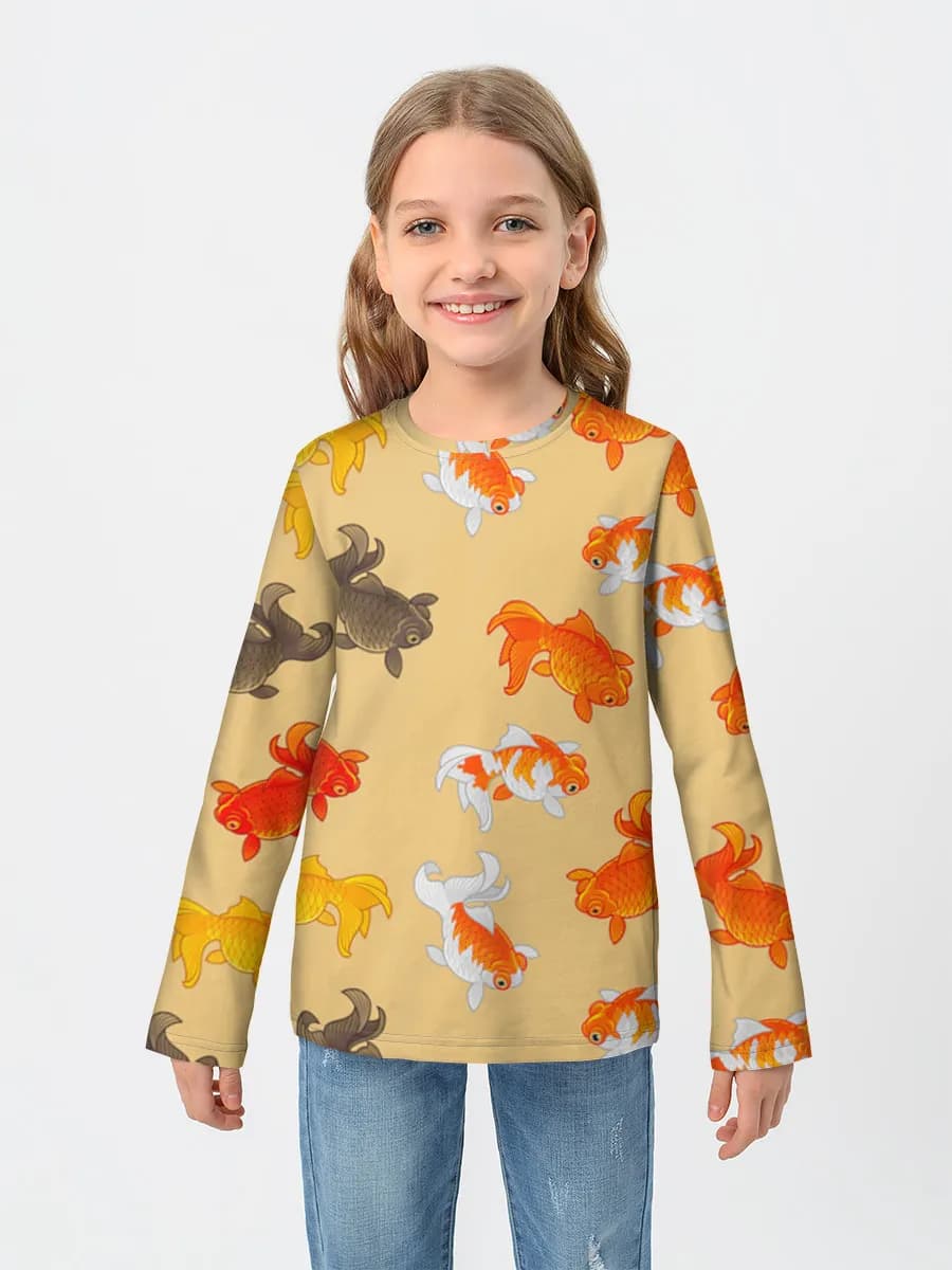 T-shirt manches longues coton fille