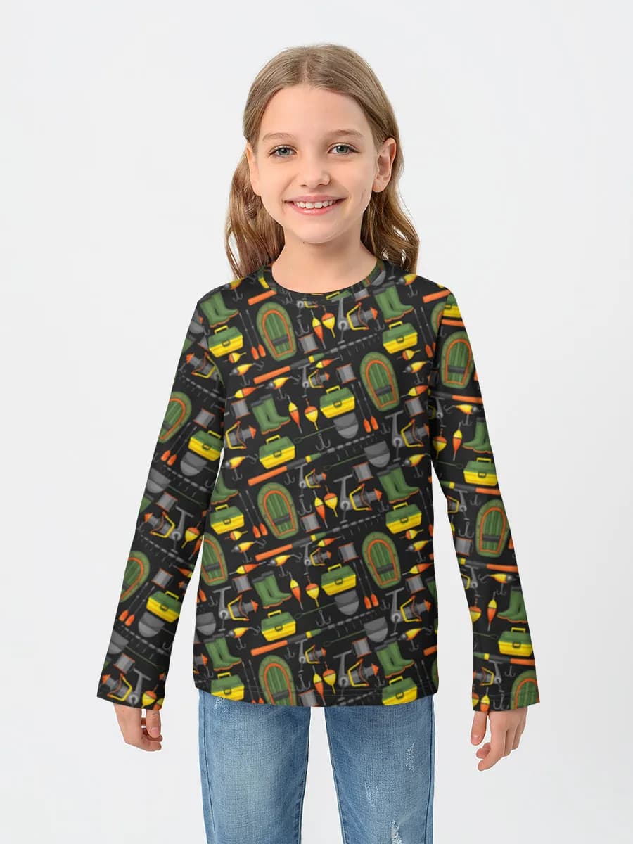 T-shirt manches longues coton fille