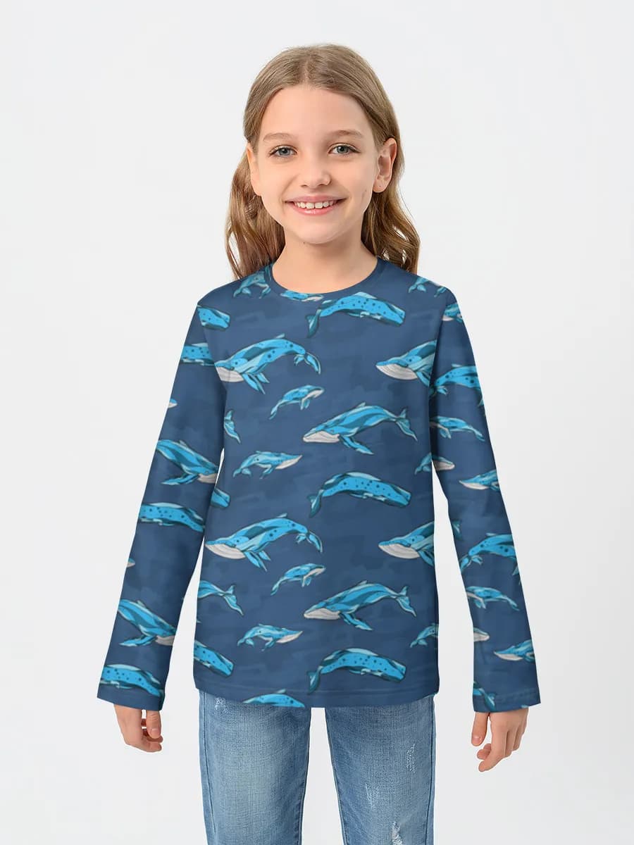 Camiseta Manga Larga de Algodón Niña
