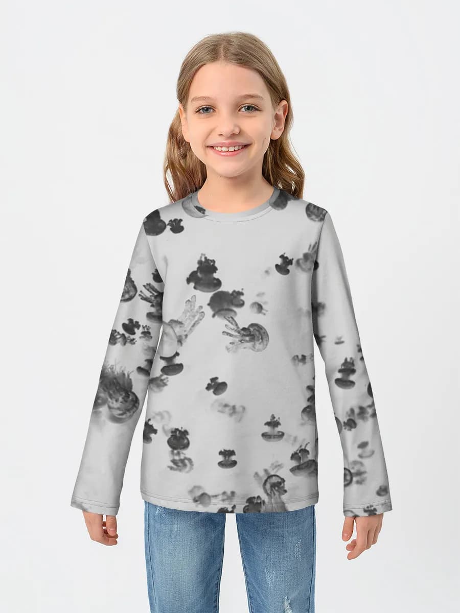 Camiseta Manga Larga de Algodón Niña