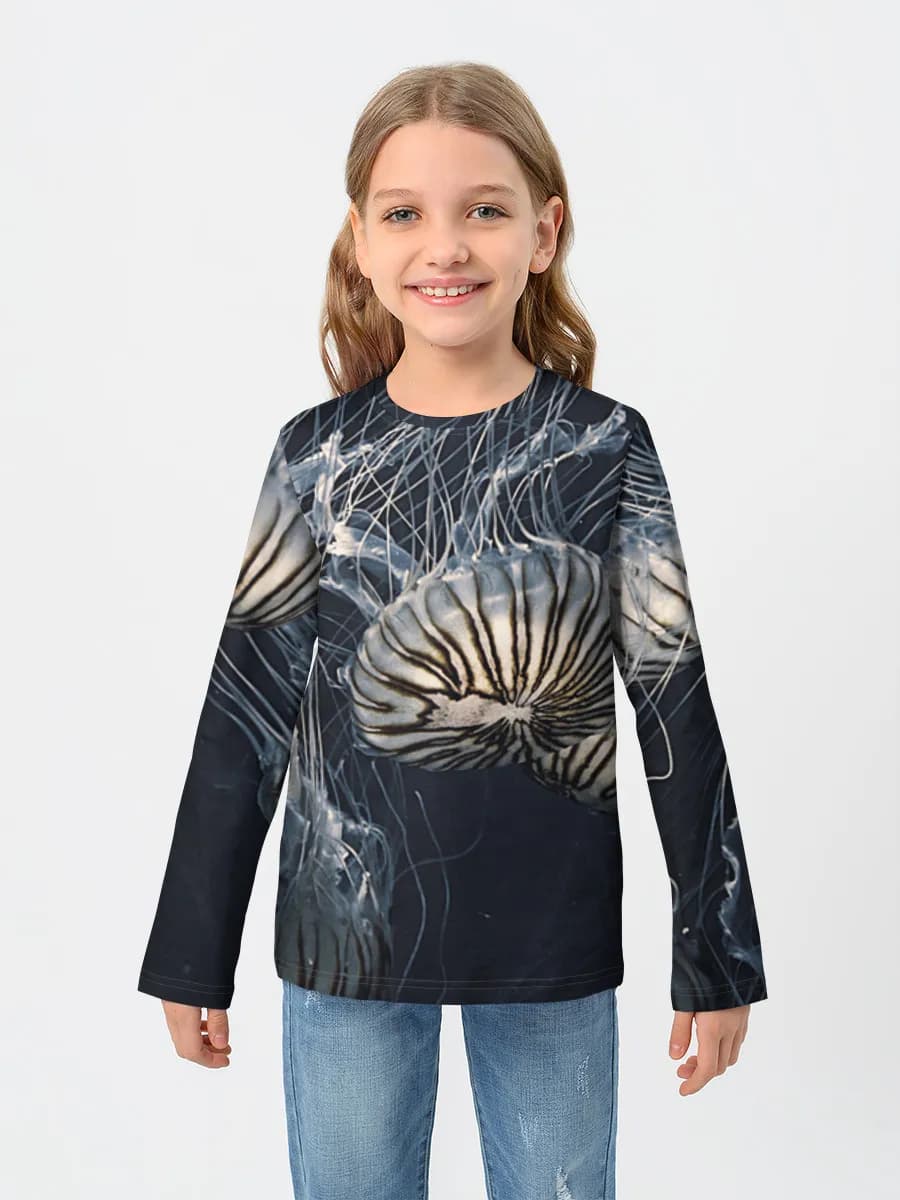 Camiseta Manga Larga de Algodón Niña