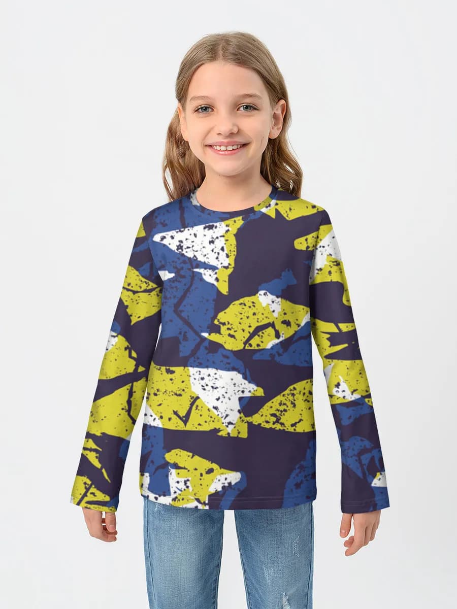T-shirt manches longues coton fille