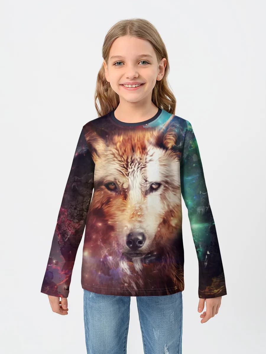 Camiseta Manga Larga de Algodón Niña