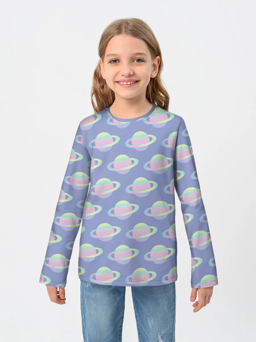 Camiseta Manga Larga de Algodón Niña