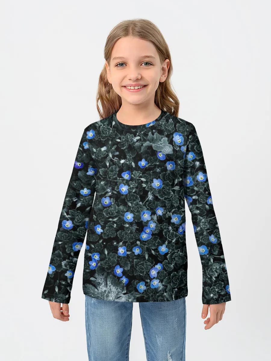 T-shirt manches longues coton fille