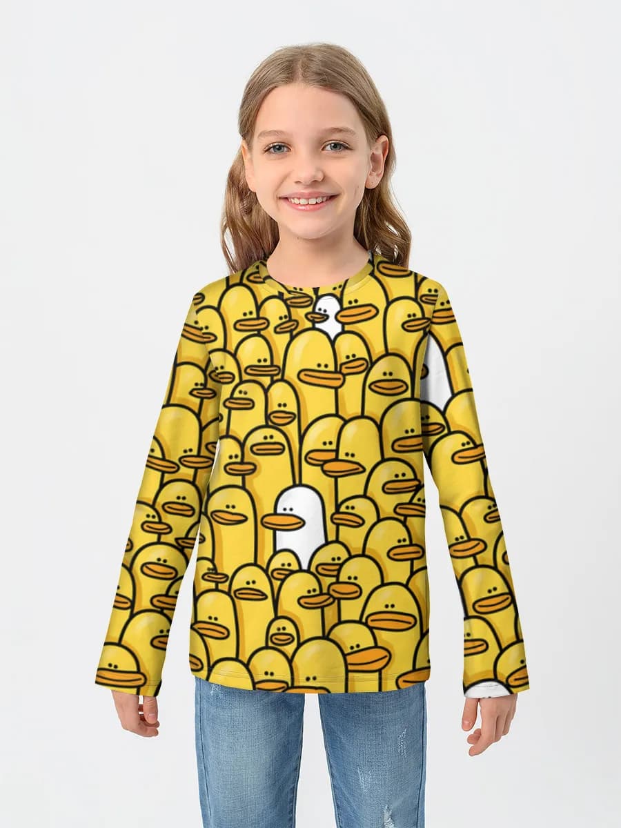 T-shirt manches longues coton fille