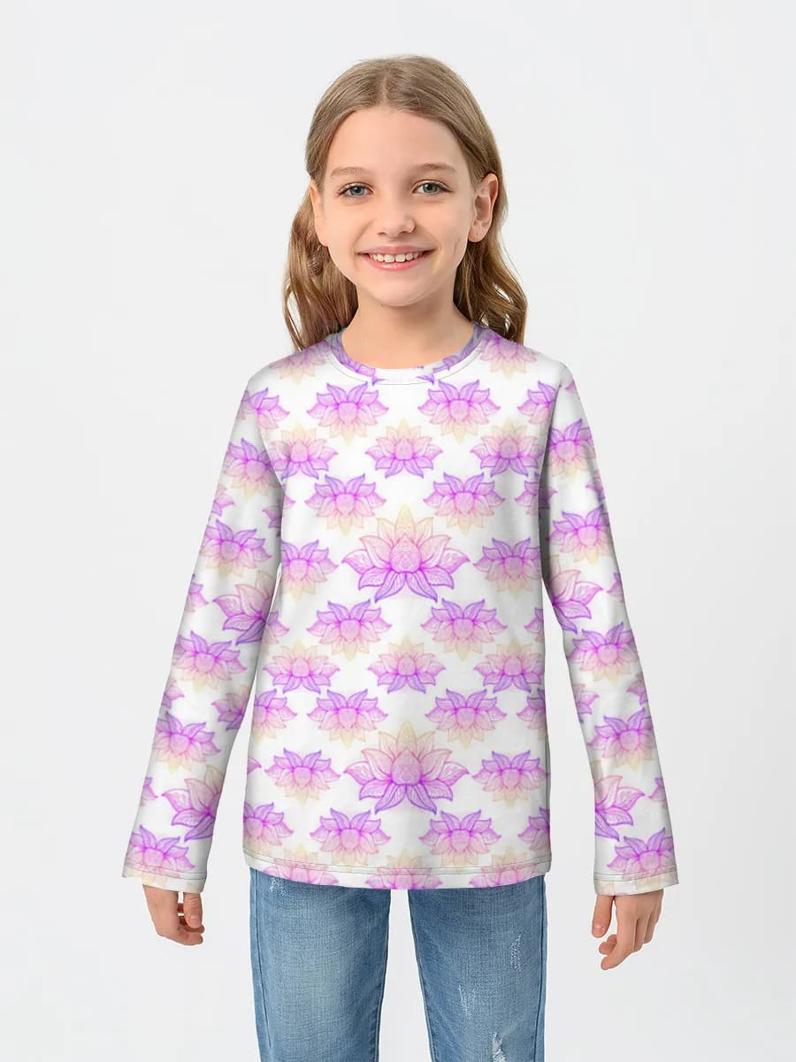 Baumwoll-Langarmshirt Mädchen