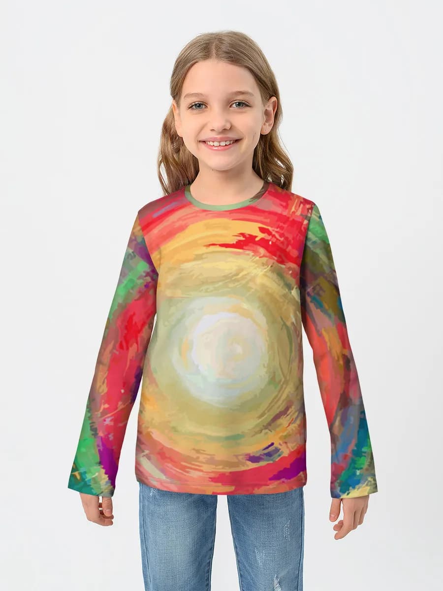 T-shirt manches longues coton fille