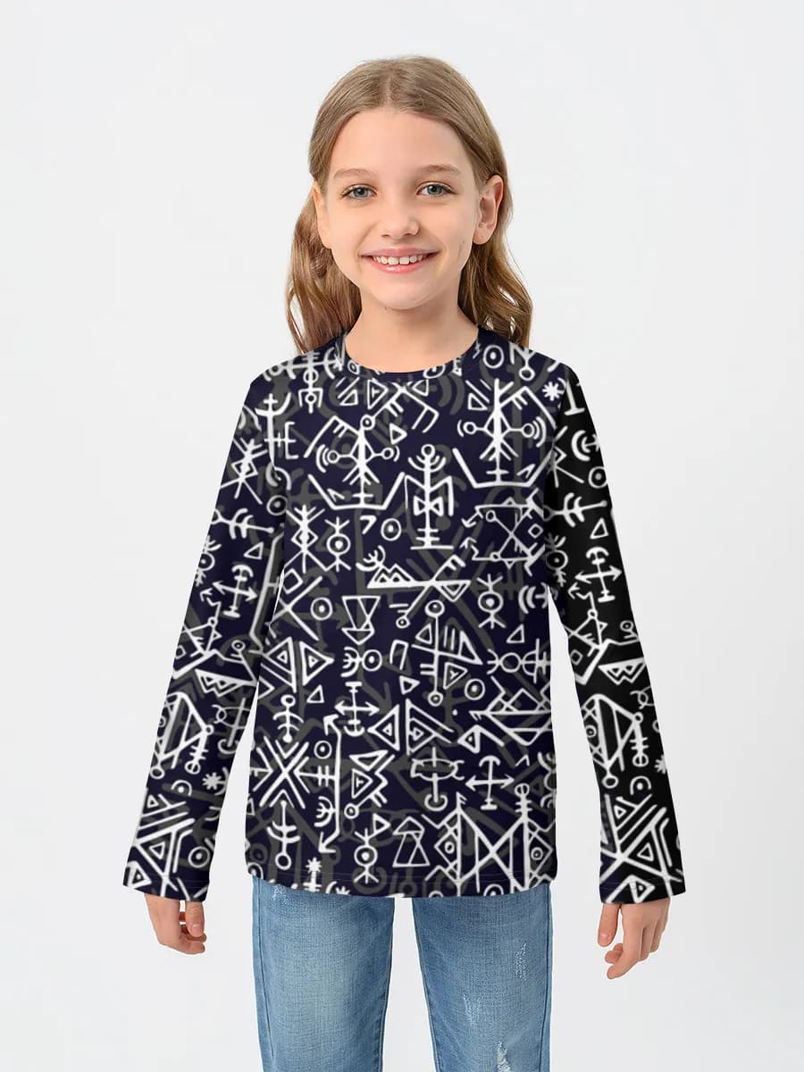 Camiseta Manga Larga de Algodón Niña