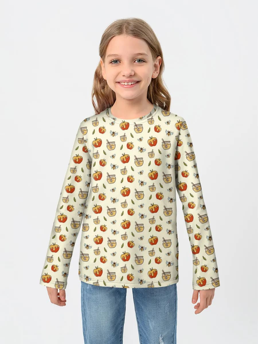 T-shirt manches longues coton fille
