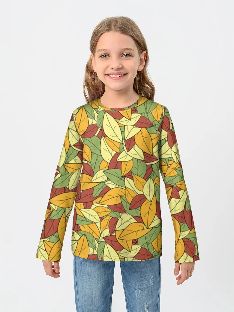Baumwoll-Langarmshirt Mädchen