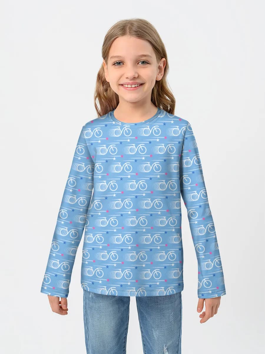Baumwoll-Langarmshirt Mädchen