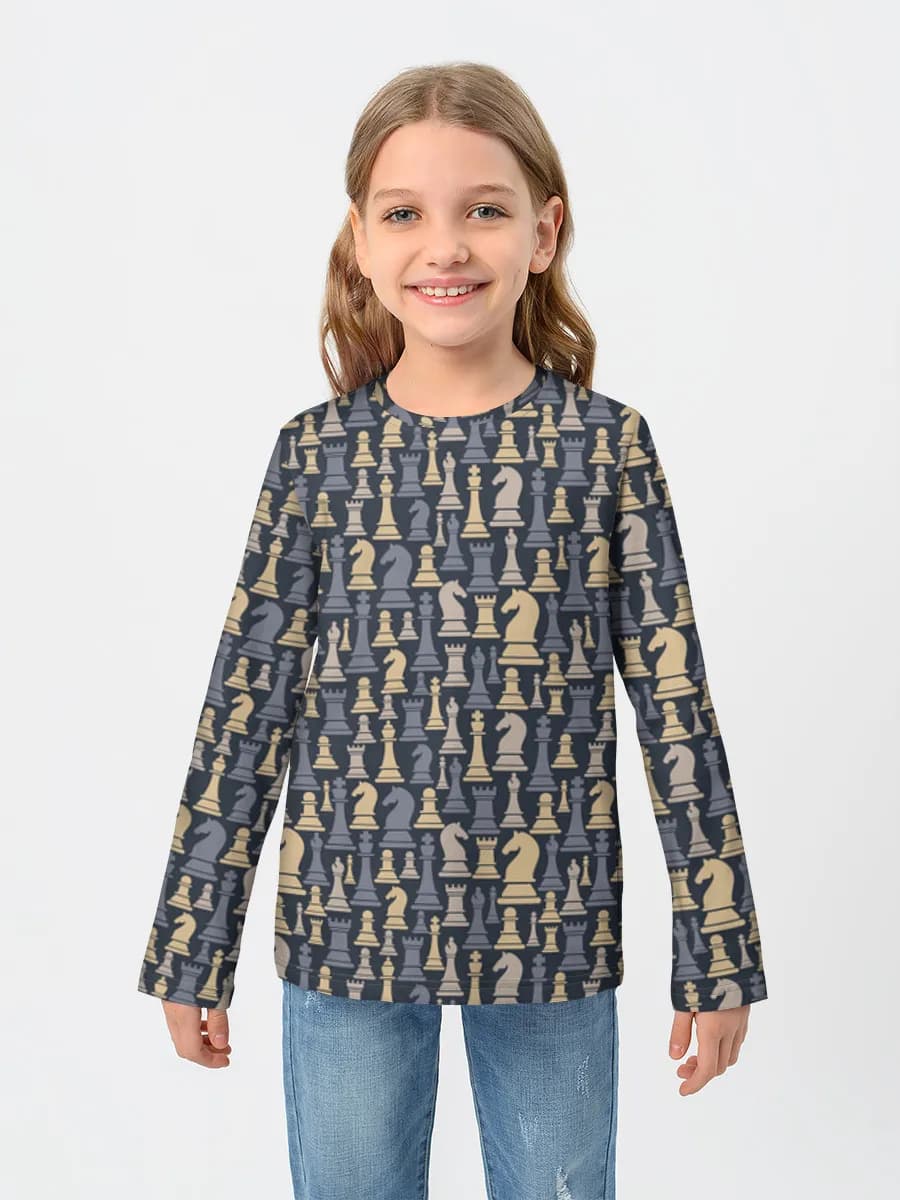 Camiseta Manga Larga de Algodón Niña