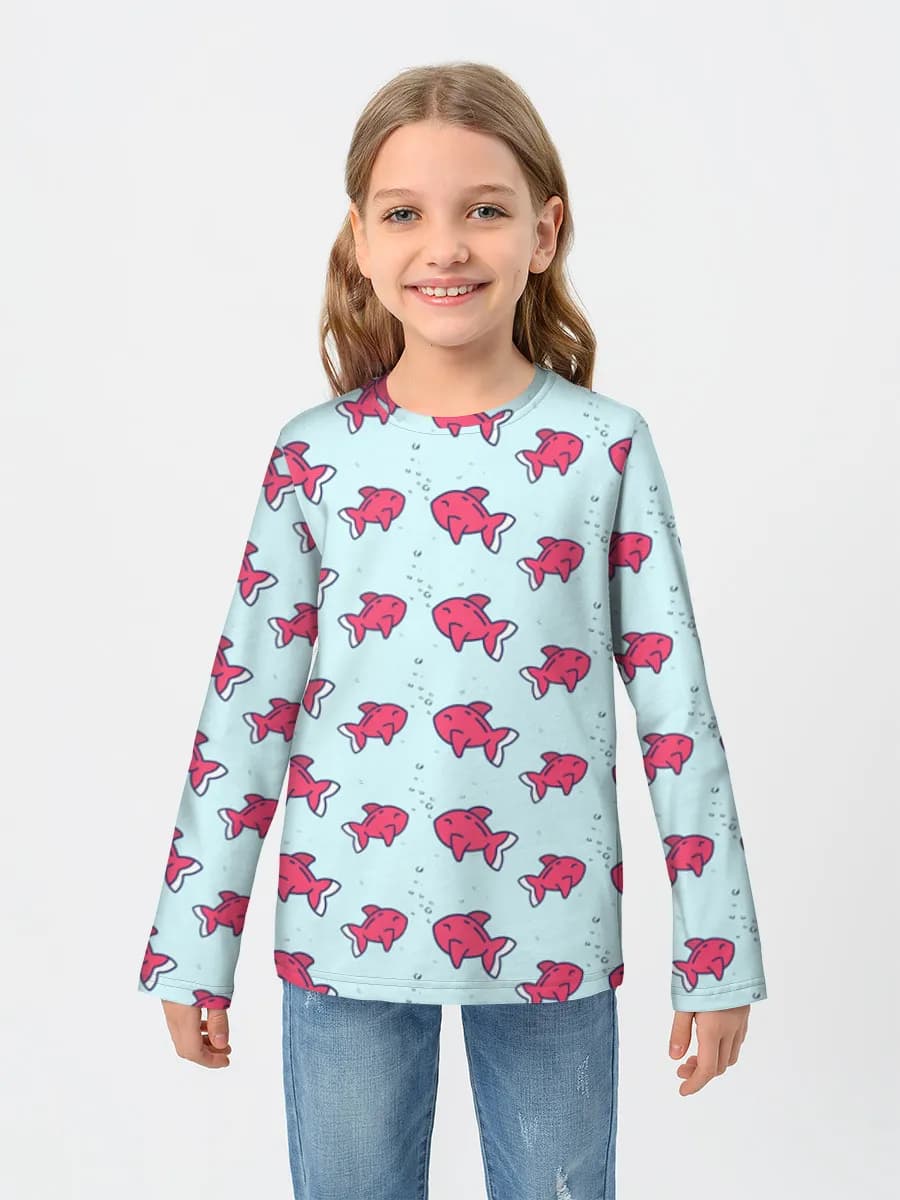 Camiseta Manga Larga de Algodón Niña