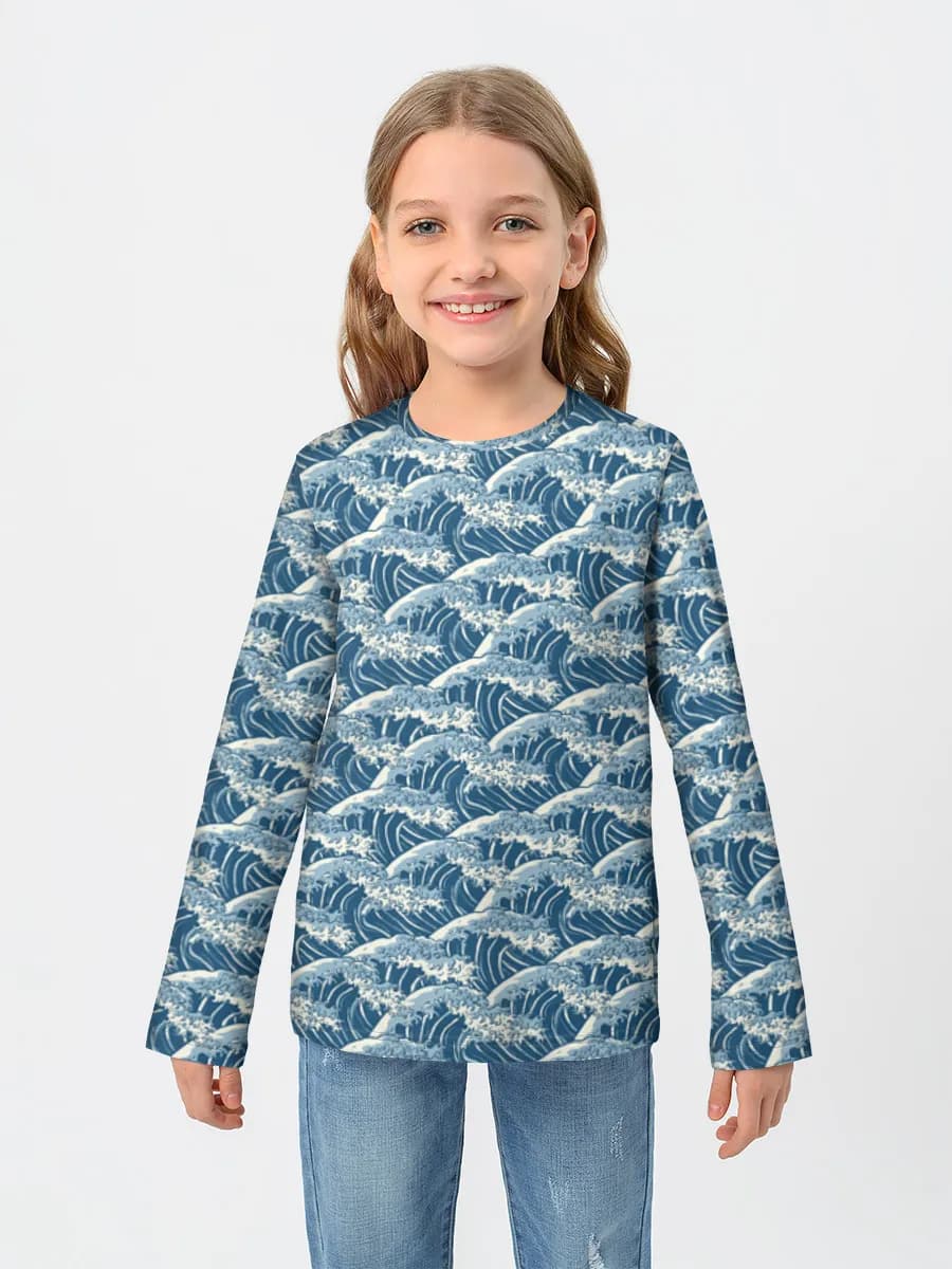 Camiseta Manga Larga de Algodón Niña