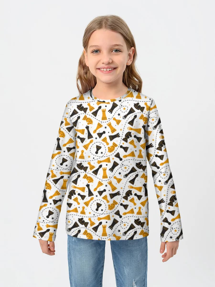 Camiseta Manga Larga de Algodón Niña