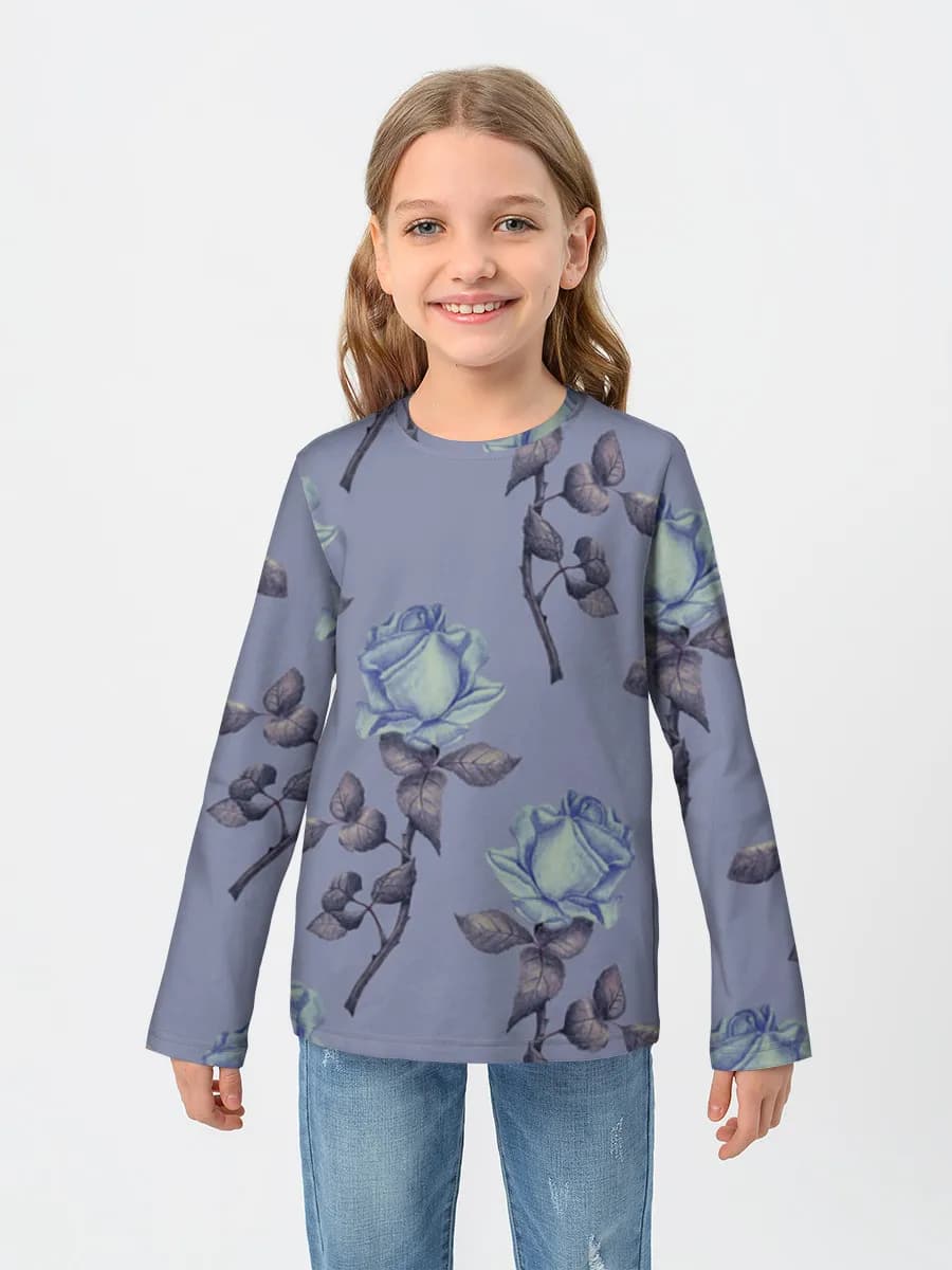Camiseta Manga Larga de Algodón Niña