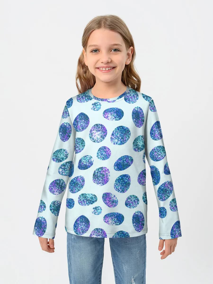 Girls' cotton long sleeve shirt