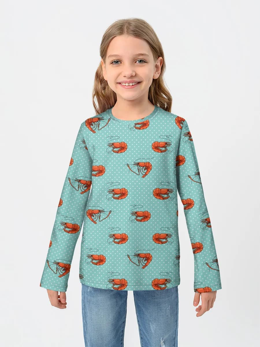 T-shirt manches longues coton fille