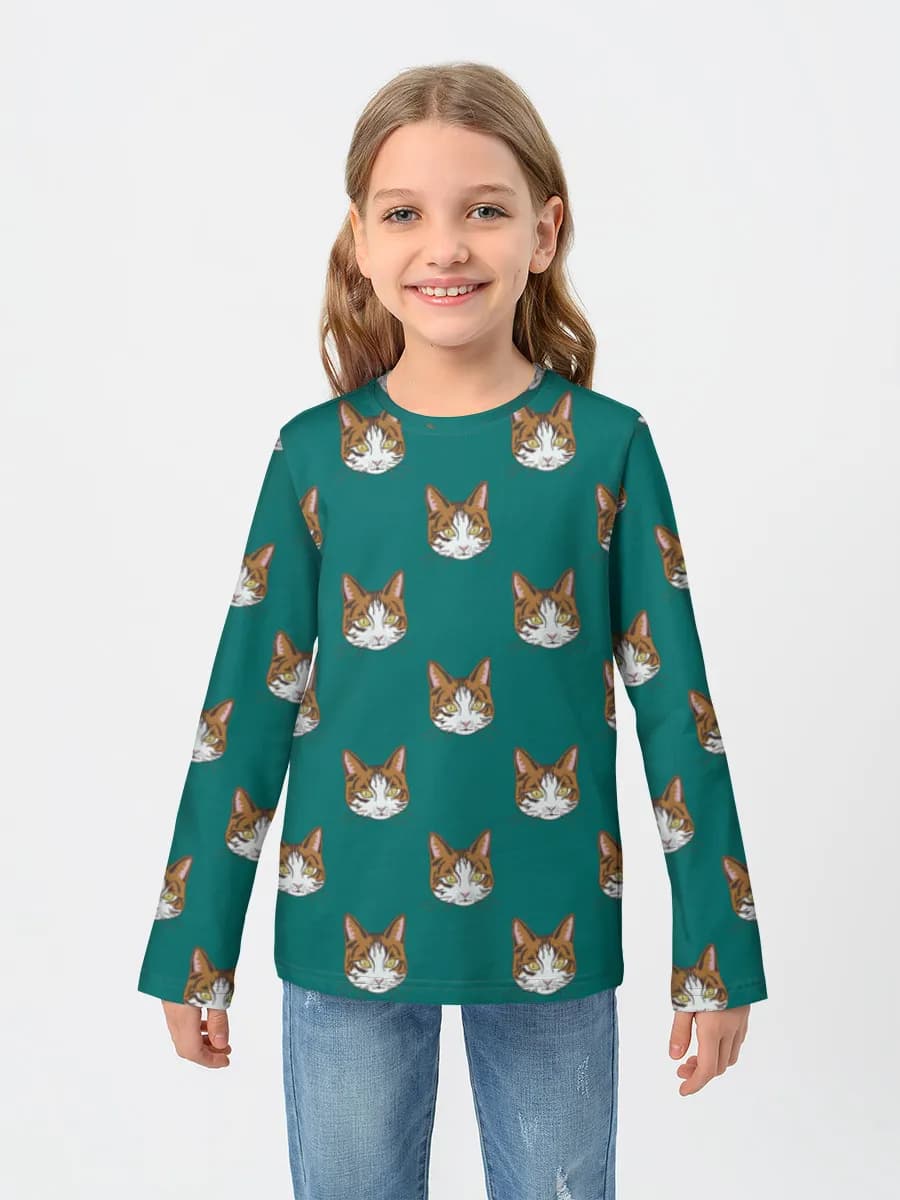 T-shirt manches longues coton fille