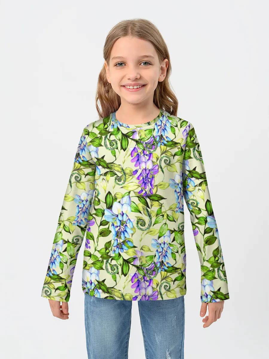 T-shirt manches longues coton fille