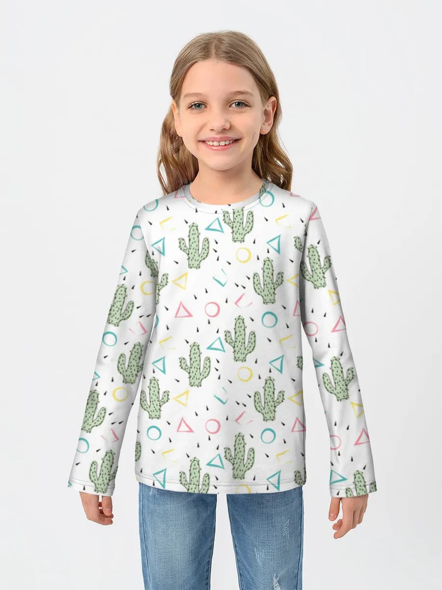 T-shirt manches longues coton fille