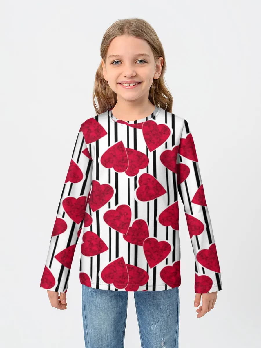 Camiseta Manga Larga de Algodón Niña