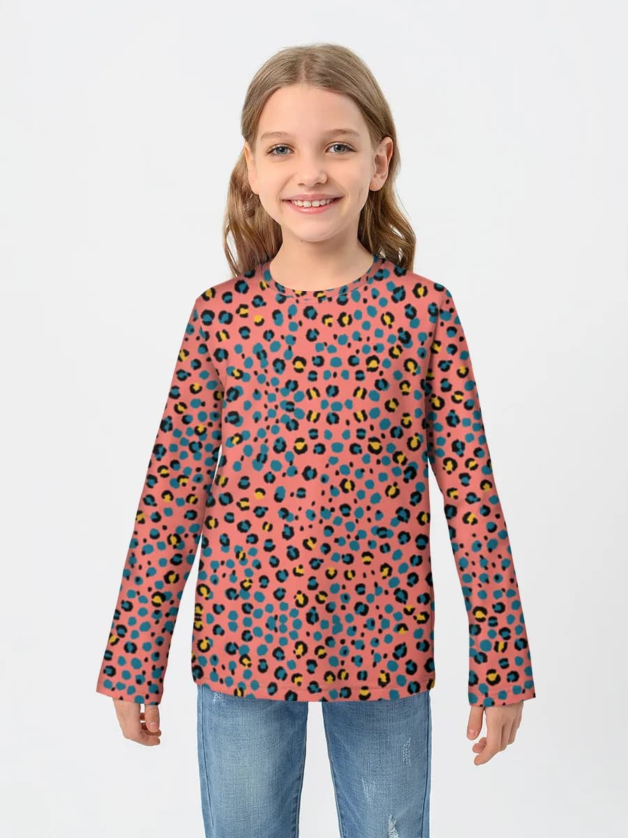 Baumwoll-Langarmshirt Mädchen