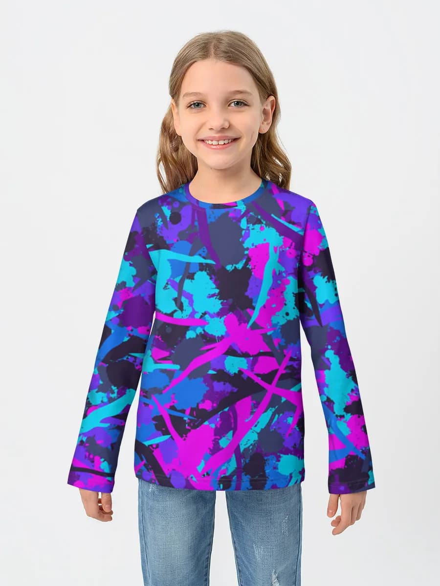 Camiseta Manga Larga de Algodón Niña